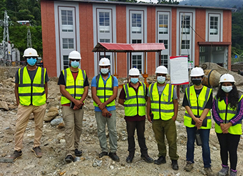 Site Inspection for Lower Jogmai Khola Hydropower project (6.2 MW), Ilam